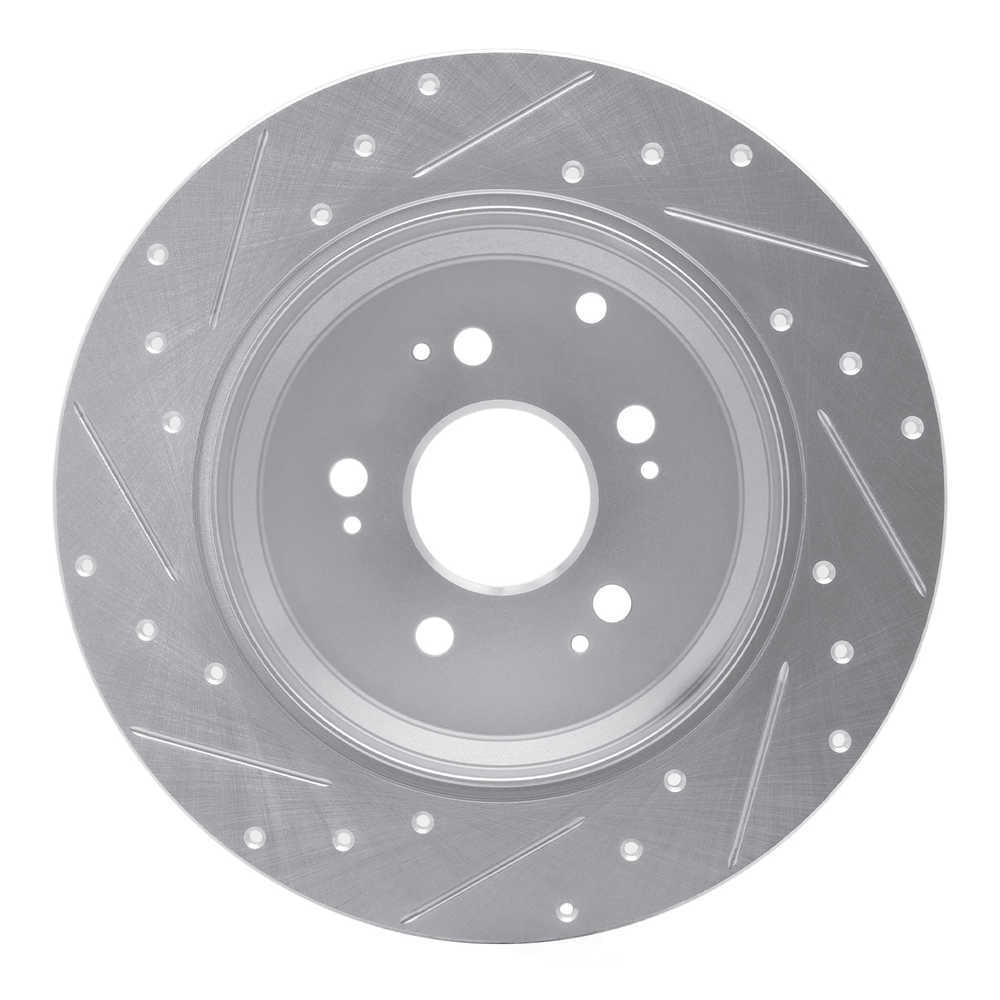 Dynamic Friction Company 631-59054R DFC Brake Rotor - Drilled And Slotted - Silver