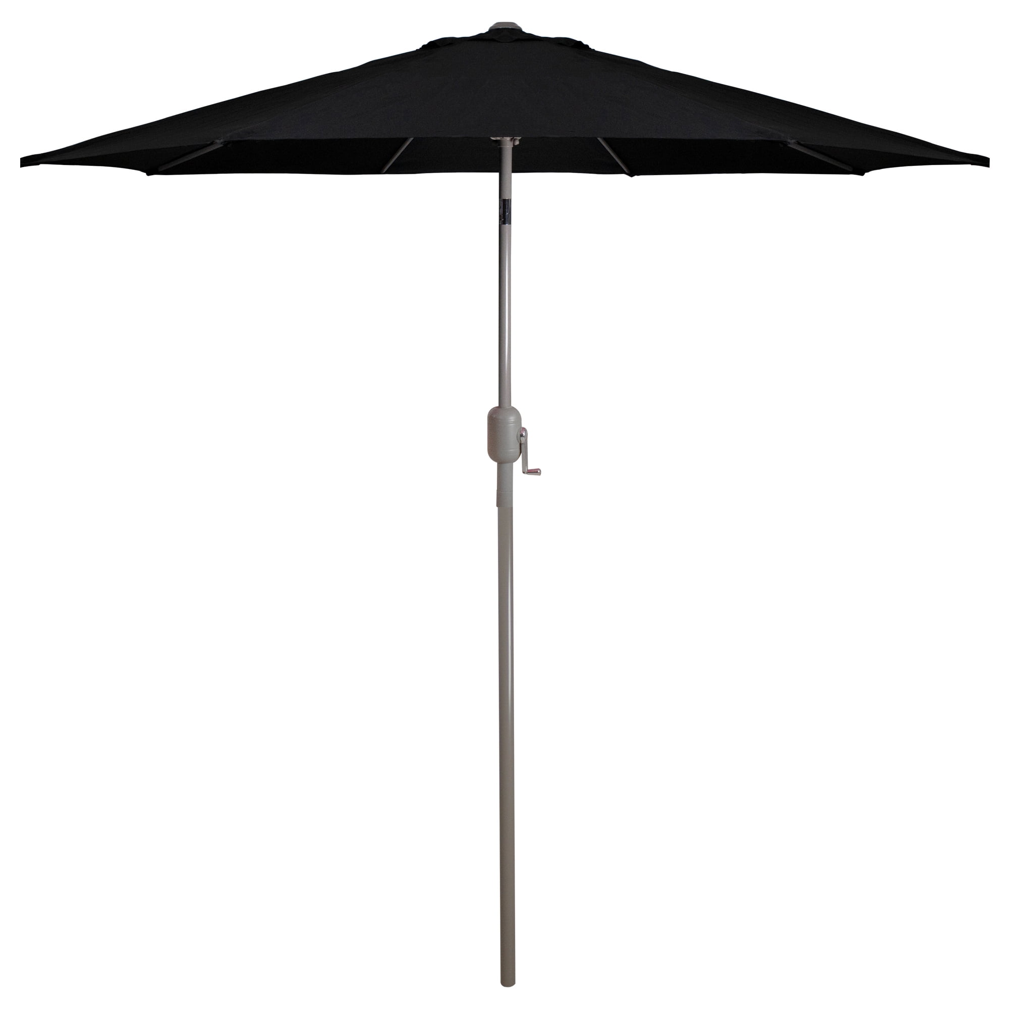 Northlight 9' Outdoor Patio Umbrella with Hand Crank and Tilt Black