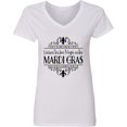 thumbnail image 3 of Inktastic Laissez Les Bon Temps Rouler Mardi Gras Women's V-Neck T-Shirt, 3 of 5