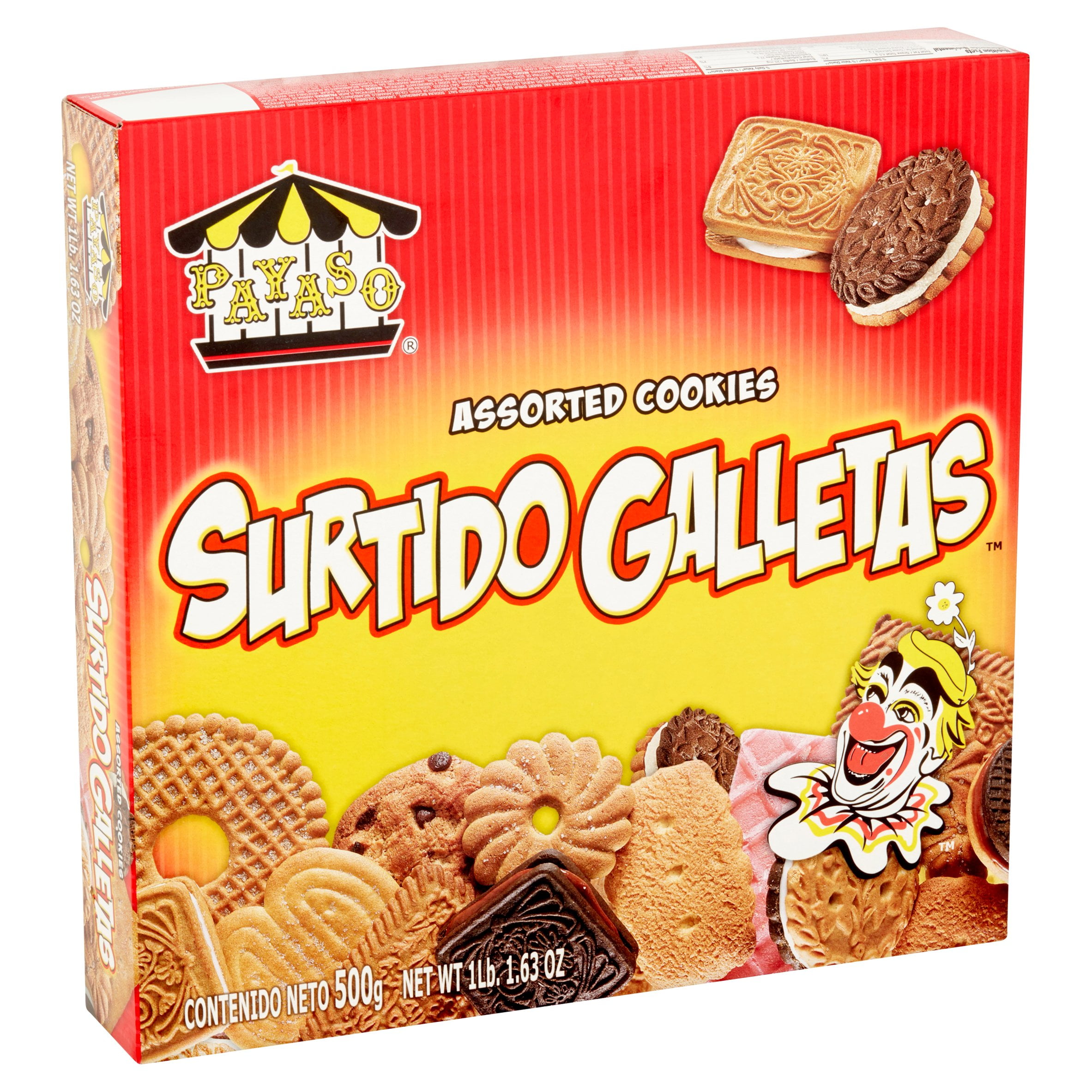 (3 pack) Payaso Assorted Cookies, 17.63 oz