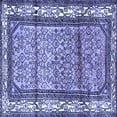 thumbnail image 1 of Ahgly Company Indoor Square Persian Blue Traditional Area Rugs, 5' Square, 1 of 4
