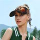thumbnail image 5 of Fotbe Rose Floral Skull Visera Deportiva con Diseño, Gorra Abierta Ajustable de Algodón para Mujer y Hombre, 5 of 7