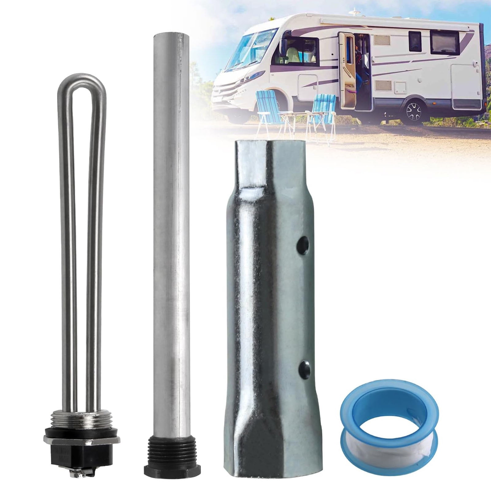 Strong Metal Heating Tube 232306 High Performances 1400W Heating Coil for Suburban Water Heater Fast Installation