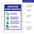 thumbnail image 3 of Employees Hand Washing Rules Sign,, 3 of 5