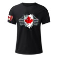 thumbnail image 2 of Mens Casual Pantalones Cortos Cuello Redondo Gradación Impresión Suéter Camiseta, Blusa Deportiva de Fitness para Hombres, 2 of 4