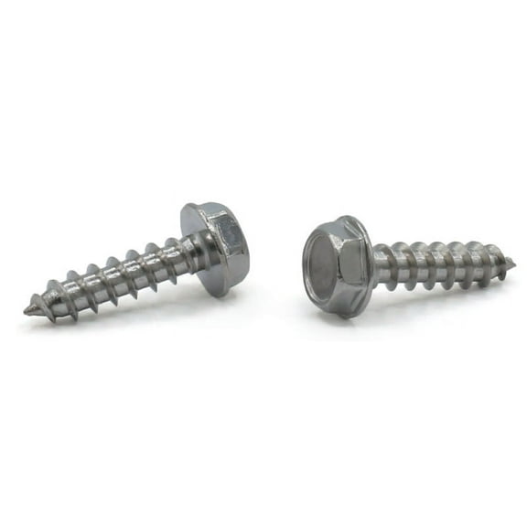 5/16" x 1" Type A Self-Tapping Screws / Unslotted / Hex Washer Head / Steel / Zinc - 1250 Piece Carton