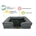 thumbnail image 4 of Pet Spaces 36inch Large Dog Bed – gray, 4 of 5