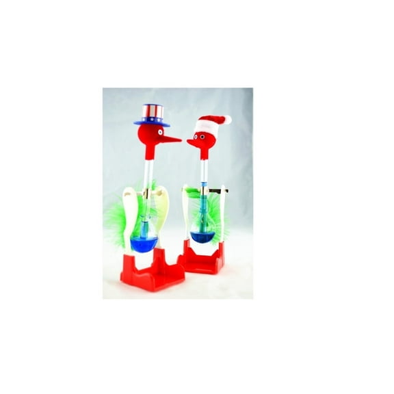 American Style And Santa Claus Drinking Birds