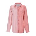 thumbnail image 4 of Vedolay Shirts for Women 2023 Oversized Blouse Beach Top Loose Plus Size Tunic Pink,XL, 4 of 5