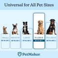 thumbnail image 2 of PETMAKER Dog Blanket - 60x80in Sherpa Blanket for Bed, Couch or Car (Cream), 2 of 9