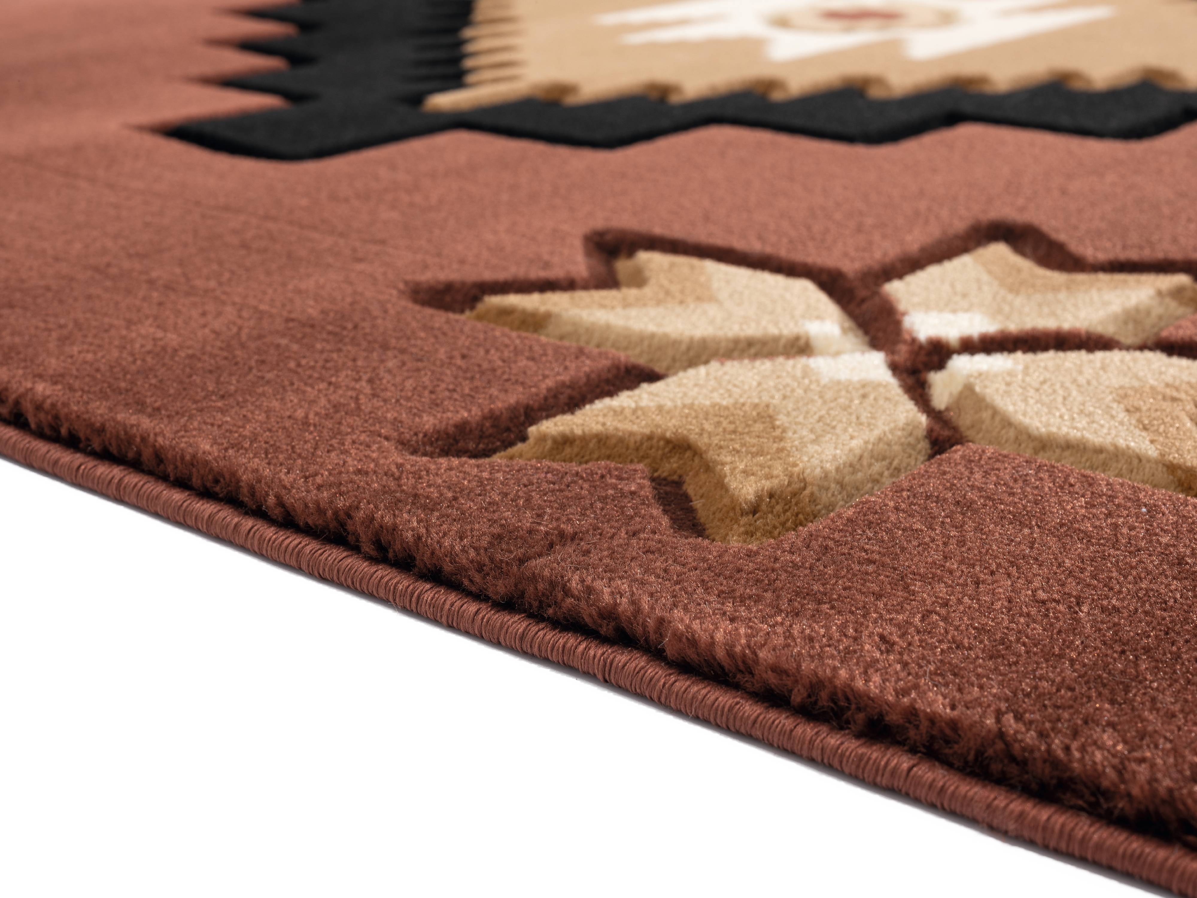 United Weavers Drachma Volos Southwestern Geometric Accent Rug, Brown, 2'7" x 4'2"