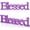 Purple, variant on Blessed Letter Table Sign Blessed Standing Letter Table Sign Rustic Wooden Home Standing Decor for Graduation Baby Shower First Communion Christening Decoration(Purple)