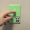 thumbnail image 3 of Cute Kawaii Unicorn Panda Holding Heart Plastic Wall Decor Toggle Light Switch Plate Cover, 3 of 3