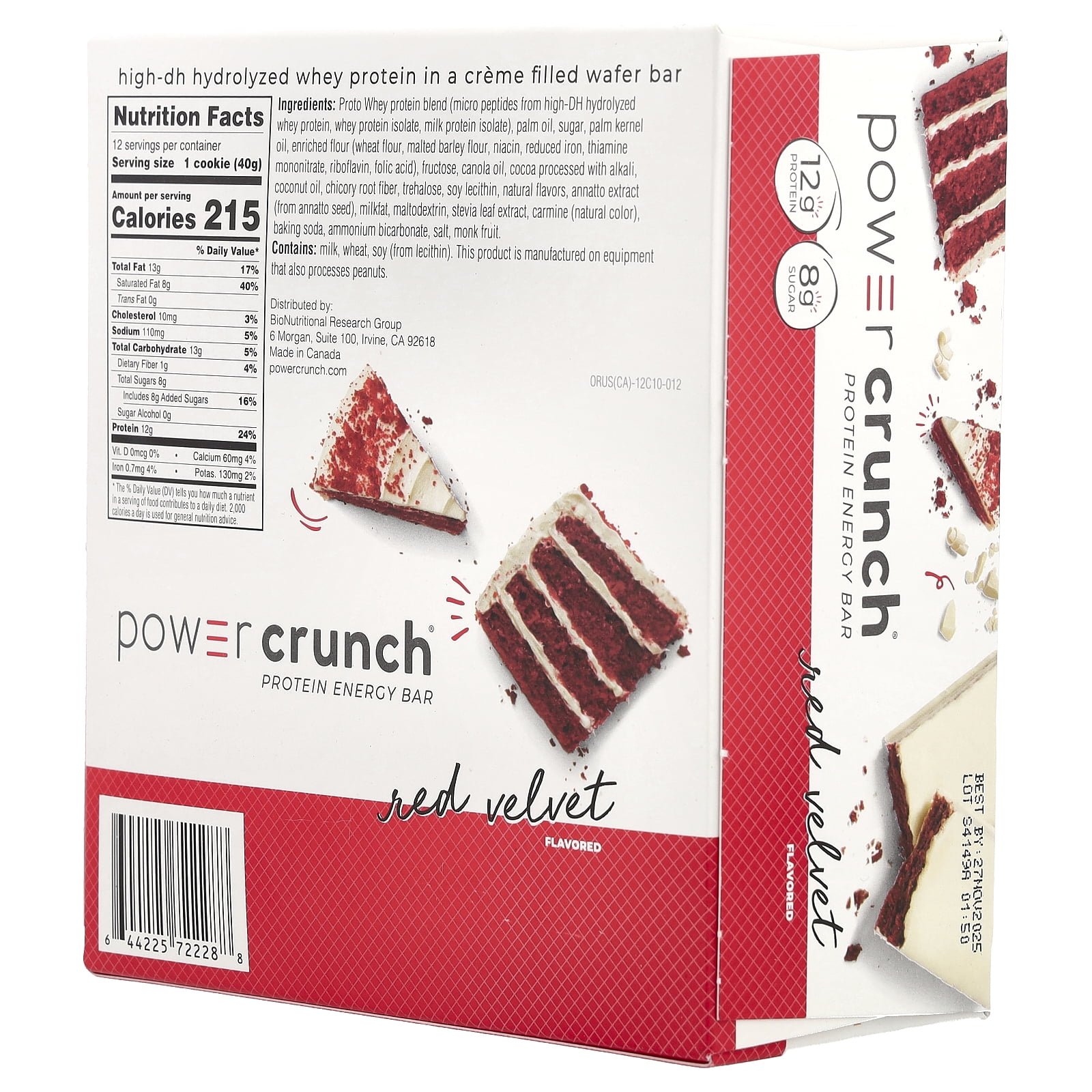 Power Crunch Original Red Velvet 12 count 1.4 oz bars