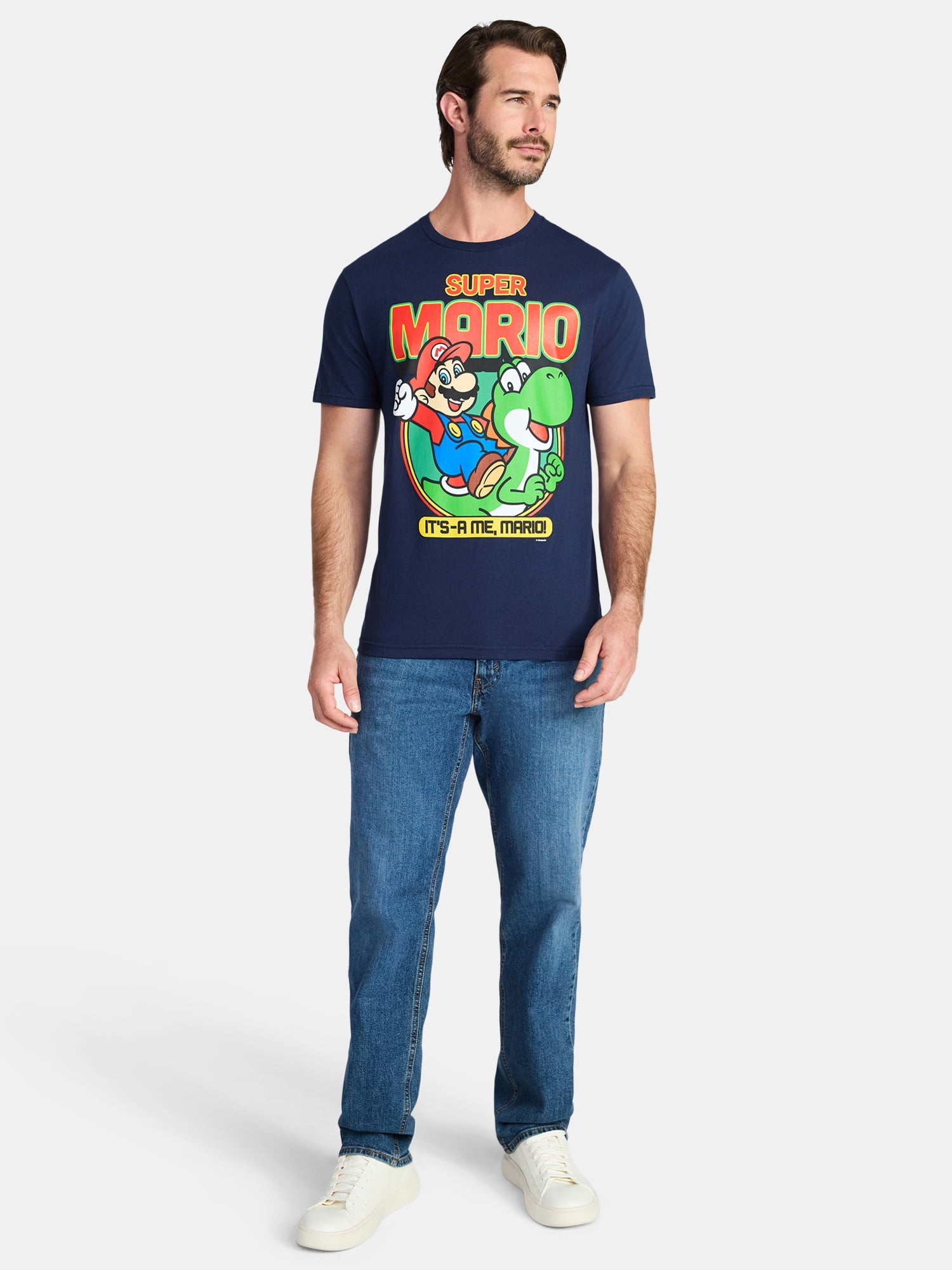 Super Mario Men's and Big Men's It’s-a Me Graphic Tee, Sizes S-3XL