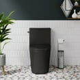 thumbnail image 2 of Dreux One Piece Elongated Toilet Left Side Flush in Matte Black 1.28 GPF, 2 of 14