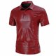 thumbnail image 4 of pstuiky camisetas para hombre, Camisa de manga corta con botones y cuello abatible con purpurina de color liso para hombre camisetas de hombre s, 4 of 5