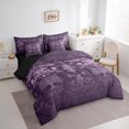 thumbnail image 3 of Manfei Vintage Damask Jacquard Bedding Comforter Set 7 Pieces,Gothic Flower Floral King Bedding Sets,Tree Of Life Bed Sheets,Super Cozy Room Decoration Reversible, 3 of 7