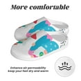 thumbnail image 6 of Yiaed Gnomes Summer Print Slippers Fuzzy Warm Cozy Slippers Non Slip House Slippers For Indoor Outdoor Slippers House Slippers-35/36, 6 of 7