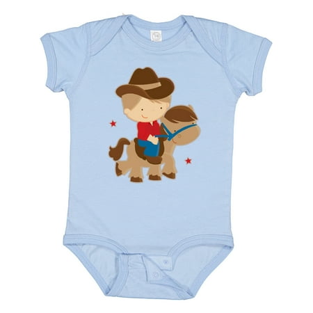 

Inktastic Cowboy Boy on Pony Gift Baby Boy Bodysuit