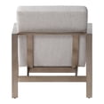 thumbnail image 2 of Uttermost Wills Wood Stainless Steel and Fabric Accent Chair in Antique Brass, 2 of 7