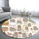 thumbnail image 1 of Pusheen-alfombra de franela para decoración del hogar, tapete decorativo de gato para puerta, decoración navideña para el hogar, regalo para niños y niñas, 1 of 4