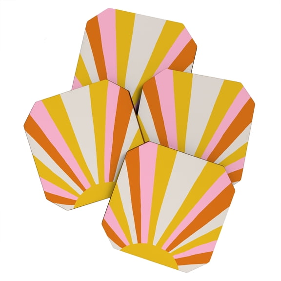 Society6 SunshineCanteen Sunshine Love Coaster Set