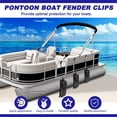 thumbnail image 5 of Pontoon Boat Square Rail Mount, Bumpers Hanger/Adjuster/Clip For Docking, 5 of 7