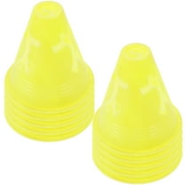 MERRYHAPY Yellow Portable PE Marking Cones for Skating, Safety, Agility Drills, Training, Sports, and Outdoor Activities