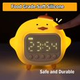 thumbnail image 4 of Cute Duck Alarm Clock Night Light, Children's Fun Duckling Wake Up Lamp, Alarm Clock, Sleep Training Clock, Birthday Gift YH, 4 of 6
