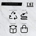 thumbnail image 4 of DII Navy/White Stripe Outdoor Rug, 4 of 8