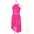thumbnail image 4 of Zaldita Kids Girls Sparkle Diamond Ballet Modern Lyrical Dance Dress Sleeveless Halter Neck Contemporary Costume Hot Pink 8, 4 of 7