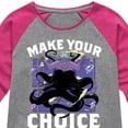 thumbnail image 3 of Disney Princess - Ursela Make Your Choice - Toddler & Youth Girls Raglan Graphic T-Shirt, 3 of 5