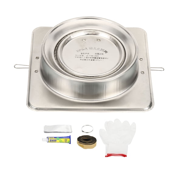 Uxcell 6" Backdraft Damper Airflow Ducting Insert Backflow Preventer Draft Blocker with Clamp Silver 1 Set