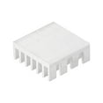 thumbnail image 4 of Uxcell 14x14x6mm Aluminum Heatsink Electronic Radiators for MOS IC Chip Silver Tone 20 Pack, 4 of 5