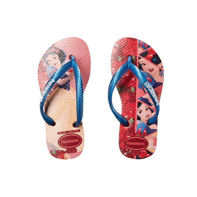 Kids Girls Havaianas Slim Princess Character Sandals Holiday Flip Flop All Sizes 