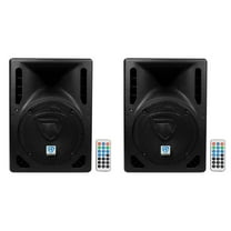 (2) Rockville RPG8BT 8" Powered DJ PA Speakers BlueTooth, USB, SD - 800w