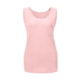 thumbnail image 3 of Babysbule Womens Tops, Fashion Women's Summer Round-Neck Casual Solid Pockets Tank Tops Sleeveless Blouse, 3 of 4