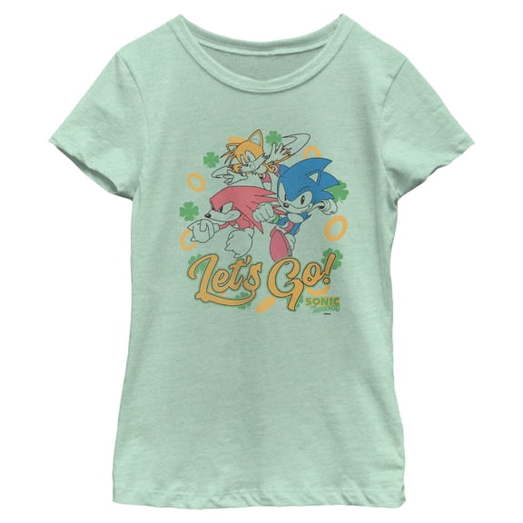 Girls Sonic the Hedgehog Let's Go Lucky Team T Shirt