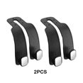 thumbnail image 3 of fastboy 2pieces Latent Car Seat Back Hooks Bending For Under-Seat Consoles Car Rear Seat Storage Hook Black Two packs, 3 of 6