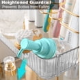 thumbnail image 4 of WLHONG Makeup Organizer for Vanity,2-Tier Bathroom Organizer Countertop with Makeup Brush Holder,Acrylic Bathroom Organizer for Makeup Cosmetics,Lotions,Perfumes-Amber Gold, 4 of 6
