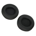 thumbnail image 4 of Almohadillas redondas almohadillas para auriculares de tela de piel sintética que mejoran el aislamiento del ruido de graves respetuosas con la piel para auriculares de 95 mm, 4 of 8