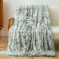 thumbnail image 4 of SLYNSHome Fuzzy Cozy Throw Blanket for Couch,Faux Fur Fall Blankets & Throws,Plush Soft Warm Blankets for Bed, Sofa & Living Room - Gray, 4 of 7
