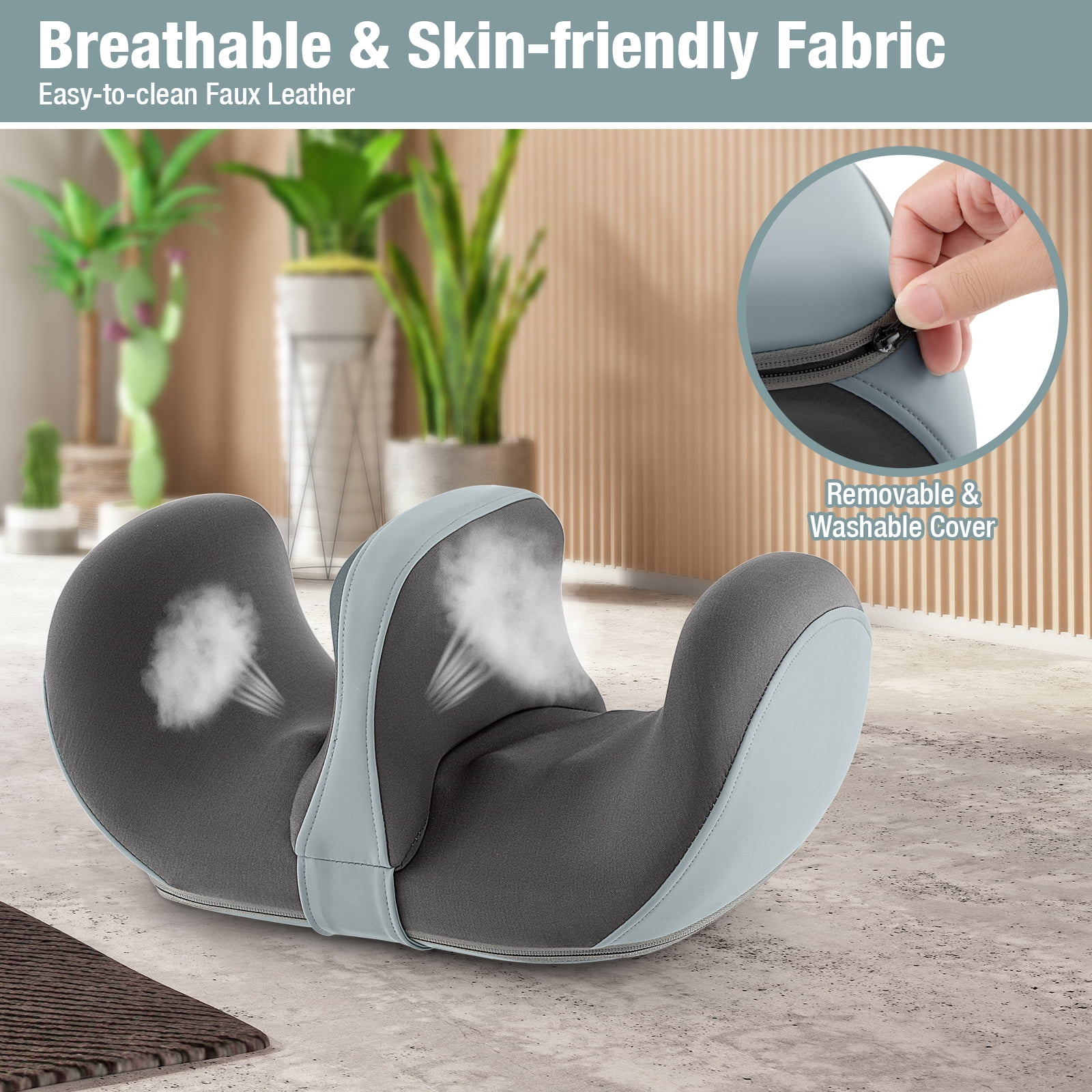 Giantex Electric Foot Massager, Calf Massager w/3 Massage Intensity, Vibration, Detachable Middle Sponge