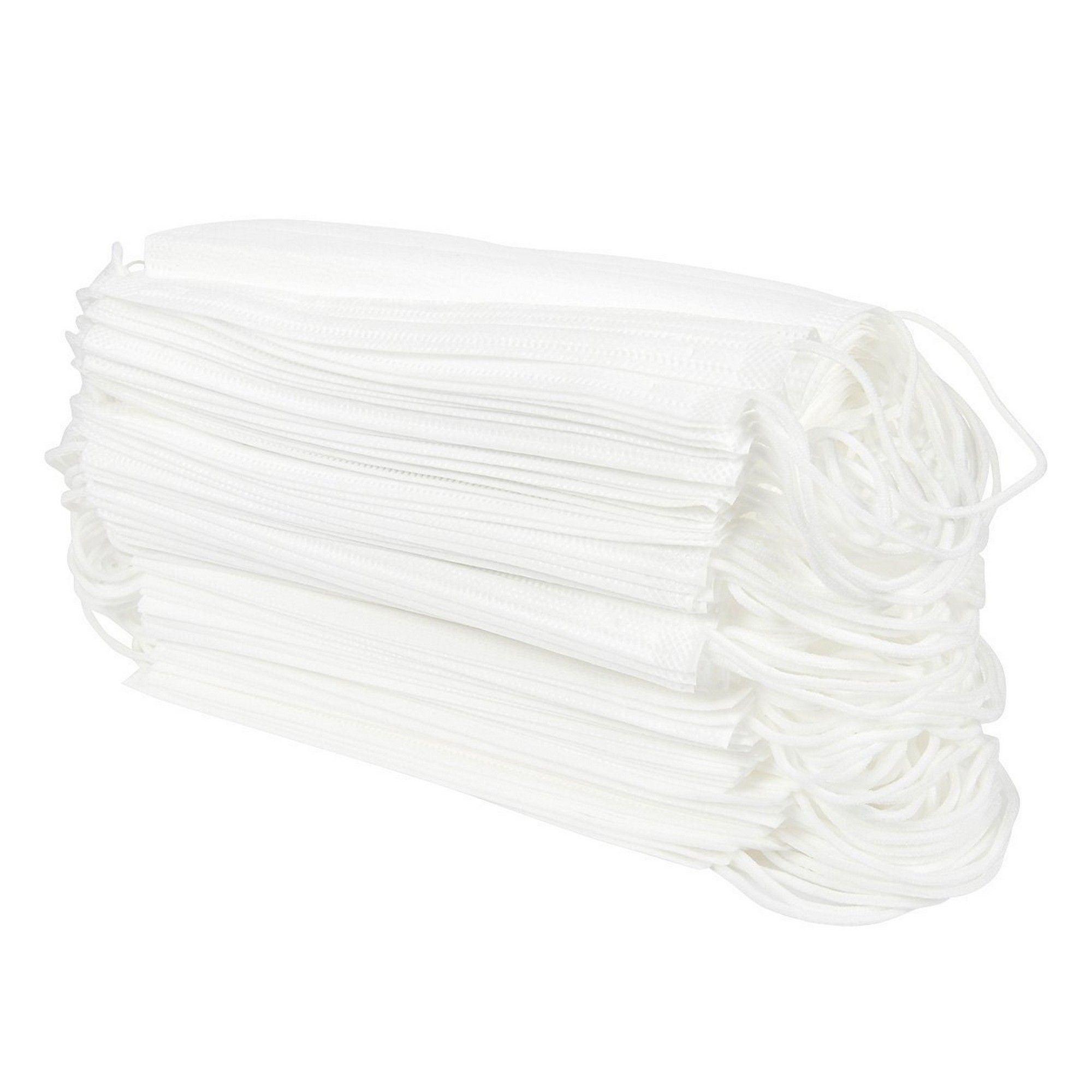 Pack of 100 Disposable Face Masks Medical Paper Masks, Dental Mouth Masks Great for People