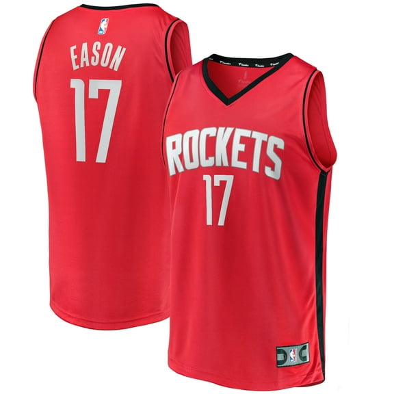 Men's Fanatics Tari Eason Red Houston Rockets Fast Break Replica Player Jersey - Icon Edition