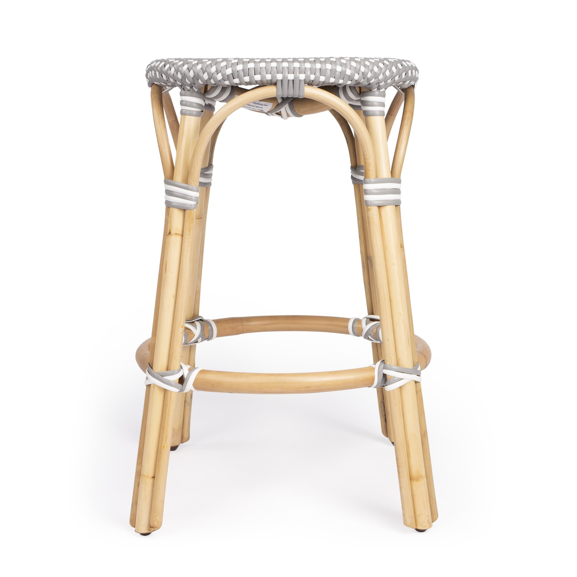 Tobias Rattan Round Counter Stool - Thumbnail 2