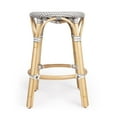 thumbnail image 3 of Butler Specialty Company Tobias Rattan Round 24" Counter Stool - Gray And White, 3 of 5