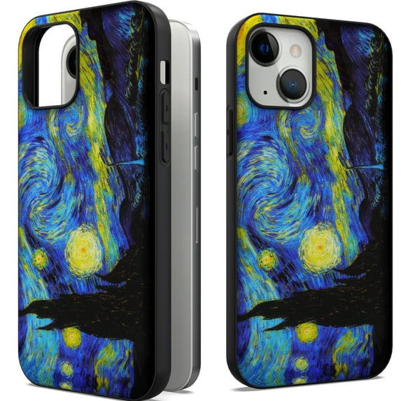 CoverON Art Design For Apple iPhone 13 Mini Phone Case, Flexible Soft Rubber Slim TPU Cover, Van Gogh Starry Night