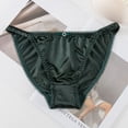 thumbnail image 4 of Becikitc Women’s Satin Bikini Panties, Low Waist Stretch Briefs Underwear, 1–5 Pack, 4 of 6